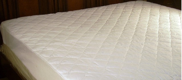 Cotton quilted mattress pad for adjustable beds