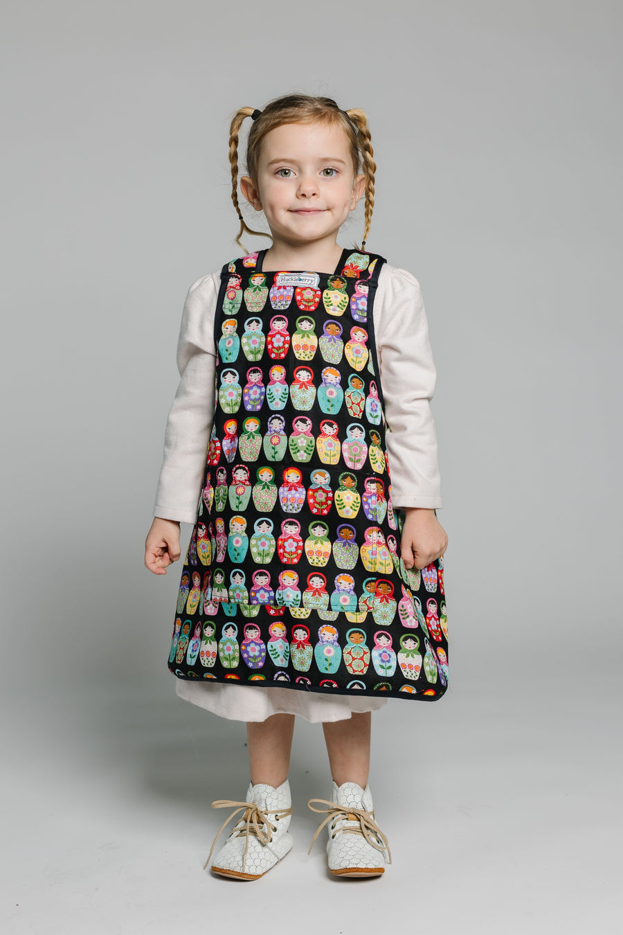 Apron with Willow Dress and Classic Boots